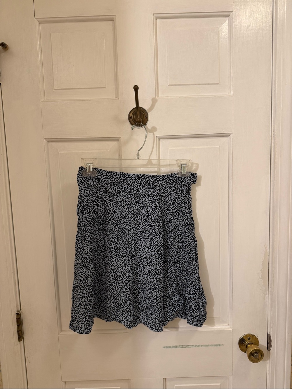 & Other Stories Blue Dotted Mini Skirt